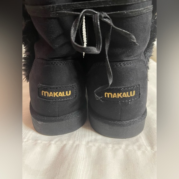 Makalu Women’s Black Winter Boots Size 8.5 - Picture 4 of 8